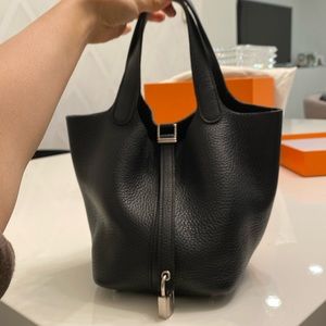 HERMES picotin black 18